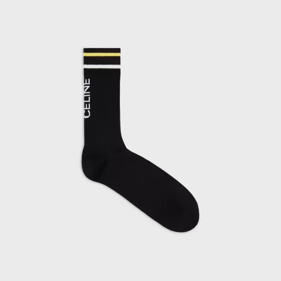 Socks In Striped Cotton - | ^CELINE Best