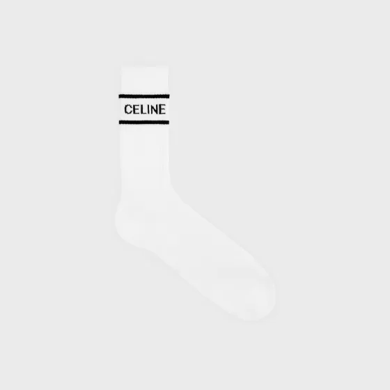 Socks In Striped Cotton - | ^CELINE Flash Sale