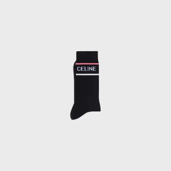 Socks In Striped Cotton - | ^CELINE Best Sale