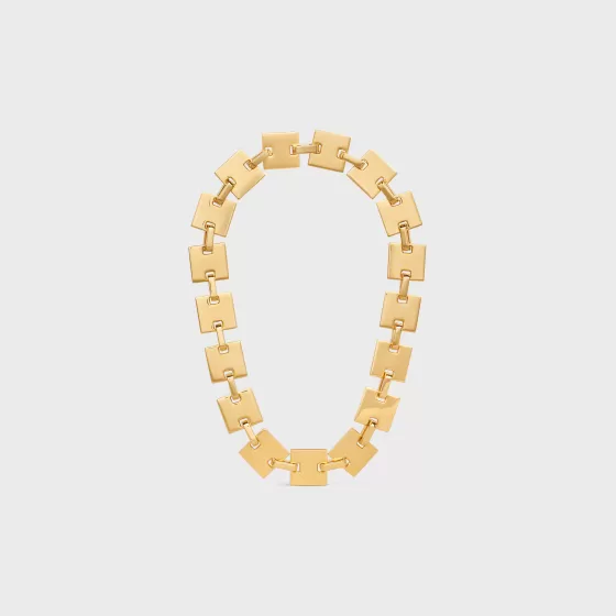 Square Necklace In Brass With Finish - | ^CELINE Best