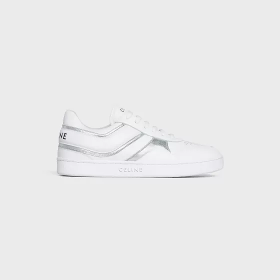 Trainer Low Lace-Up Sneaker In Calfskin & Laminated Calfskin - | ^CELINE Clearance