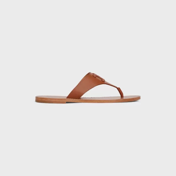 Triomphe Flat Thong In Calfskin - | ^CELINE Shop