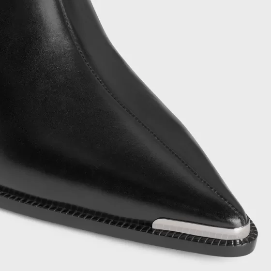 Verneuil Ankle Boot With Metal Toe In Calfskin - | ^CELINE Shop