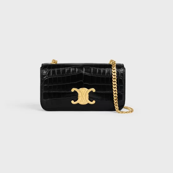 Chain Shoulder Bag Triomphe In Niloticus Crocodile - | ^CELINE Store