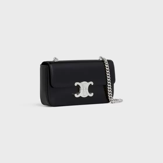 Chain Shoulder Bag Triomphe In Shiny Calfskin - | ^CELINE Fashion