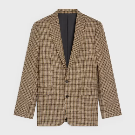 Classic Jacket In Checked Wool - | ^CELINE Sale