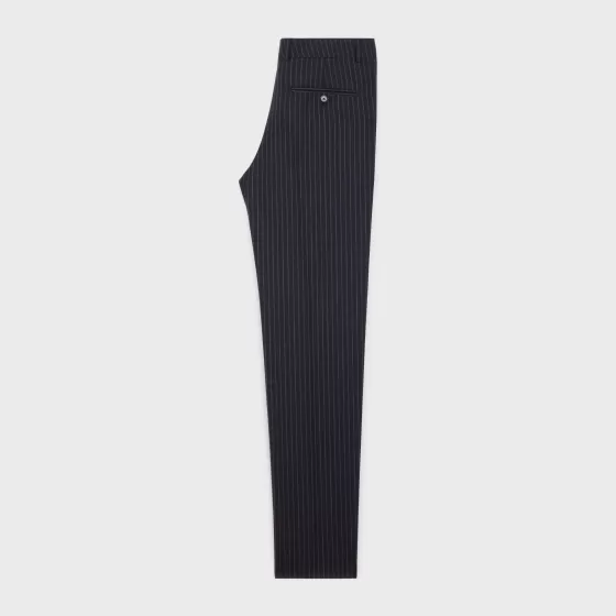 Classic Pants In Striped Wool - | ^CELINE Sale