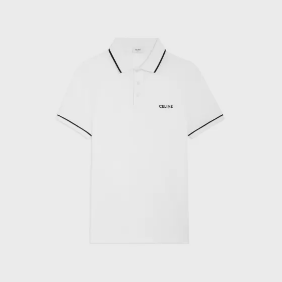 Classic Polo Shirt In Cotton Pique - | ^CELINE Flash Sale