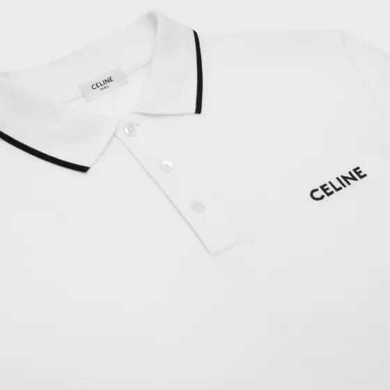 Classic Polo Shirt In Cotton Pique - | ^CELINE Flash Sale