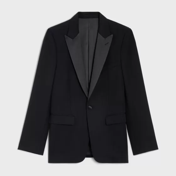 Classic Tux Jacket In Grain De Poudre - | ^CELINE Flash Sale