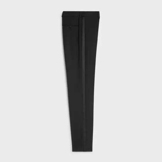 Classic Tux Pants In Grain De Poudre - | ^CELINE Discount