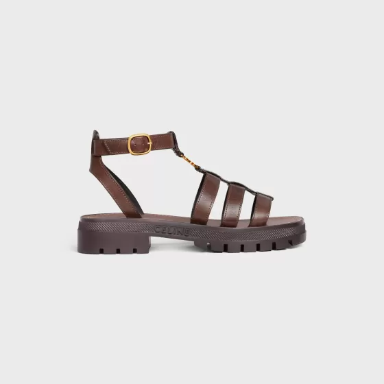 Clea Triomphe Gladiator Chunky Sandal In Calfskin - Vegetal Tanning - | ^CELINE Flash Sale