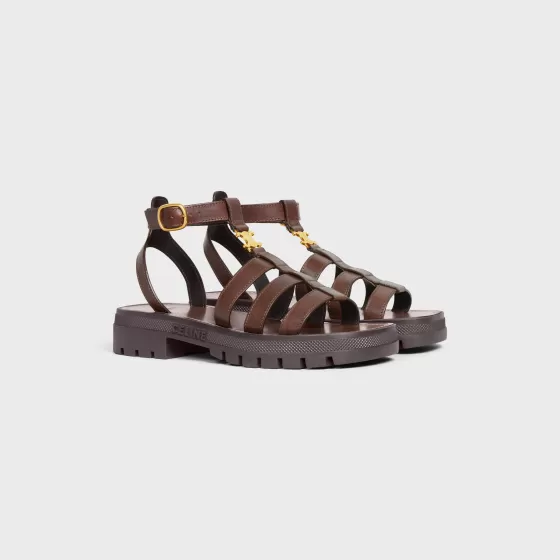 Clea Triomphe Gladiator Chunky Sandal In Calfskin - Vegetal Tanning - | ^CELINE Flash Sale