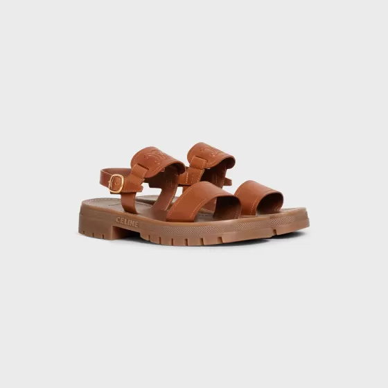 Clea Triomphe Sandal In Calfskin - Vegetal Ning - | ^CELINE Cheap