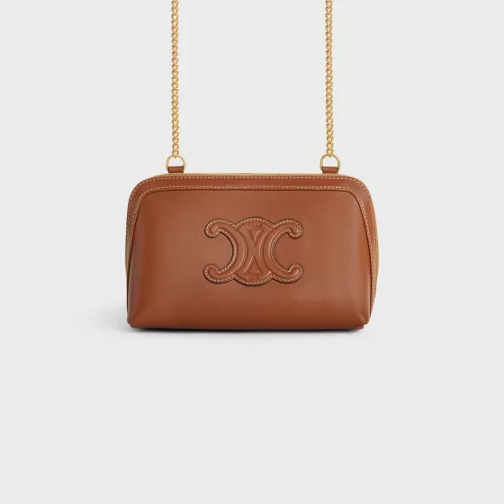 Clutch On Chain Cuir Triomphe In Smooth Calfskin - | ^CELINE Shop