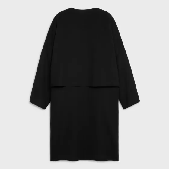 Coat With Pure Collar In Double Face Cashmere - | ^CELINE Store