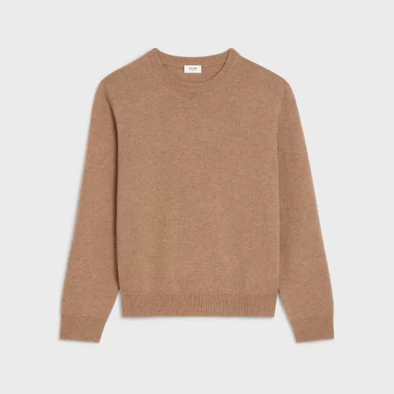 Crew Neck Sweater In Heritage Cashmere - | ^CELINE Flash Sale