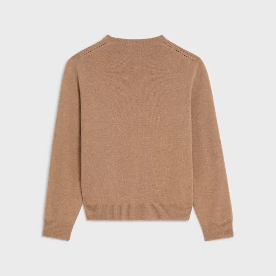 Crew Neck Sweater In Heritage Cashmere - | ^CELINE Flash Sale