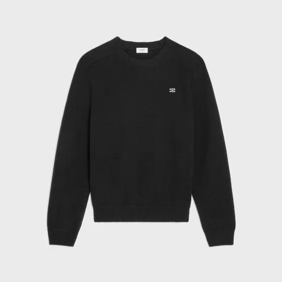 Crew Neck Triomphe Sweater In Cashmere Wool - | ^CELINE Cheap