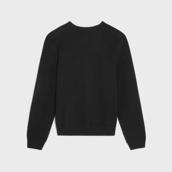 Crew Neck Triomphe Sweater In Cashmere Wool - | ^CELINE Cheap