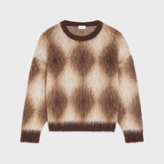 Cropped Boxy Sweater In Brushed Mohair - | ^CELINE Hot