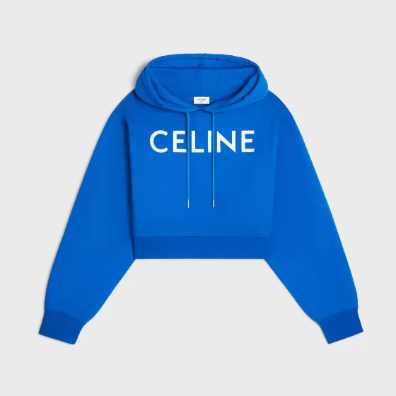 Cropped Hoodie In Cotton Fleece - | ^CELINE Shop