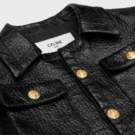 Cropped Chelsea Jacket In Lacquered Tweed - | ^CELINE Cheap