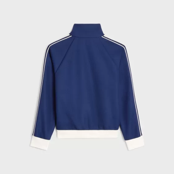 Cropped Tracksuit Jacket In Texturized Jersey - | ^CELINE New