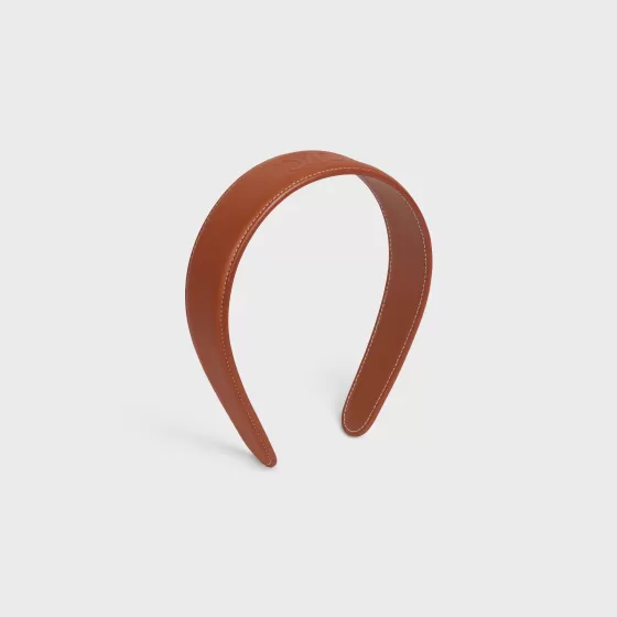 Cuir Triomphe Headband In Calfskin Leather - | ^CELINE Hot