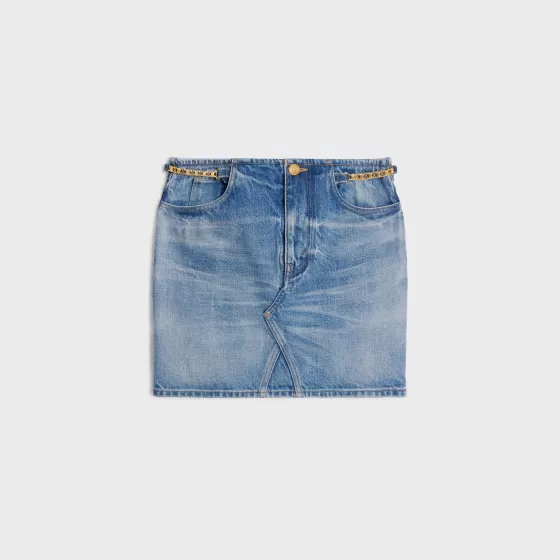 Dylan Mini Skirt In Denim - | ^CELINE Best