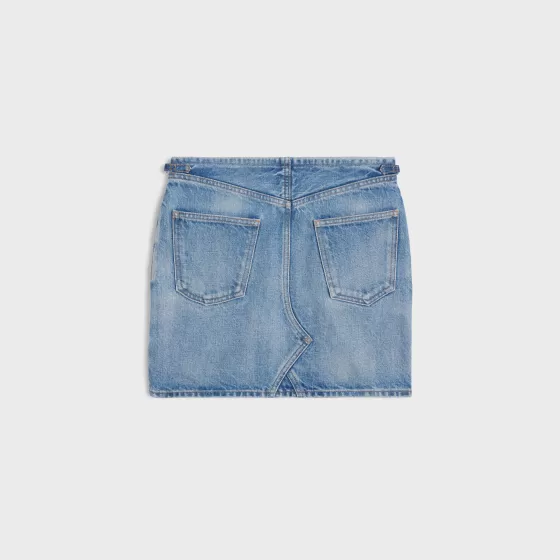 Dylan Mini Skirt In Denim - | ^CELINE Best