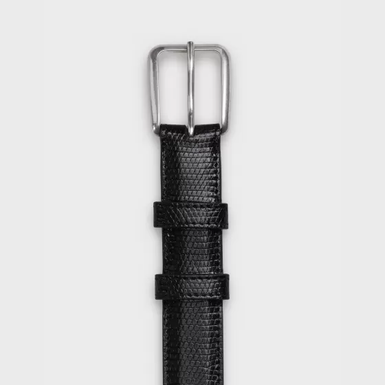 Elegant Belt With Square Buckle In Calfskin - | ^CELINE Flash Sale