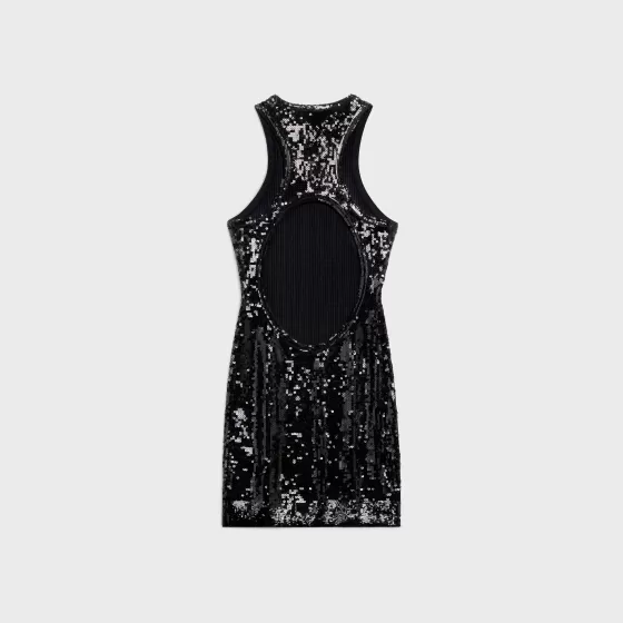 Embroidered Athletic Dress In Underpinning Viscose - | ^CELINE Fashion