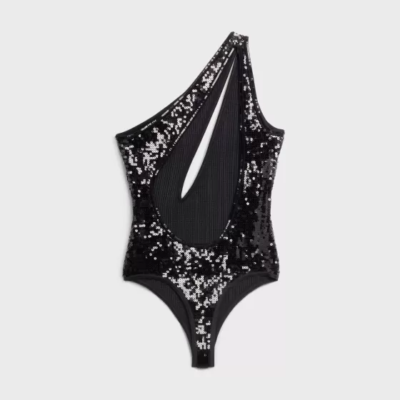 Embroidered Bodysuit In Underpinning Viscose - | ^CELINE Discount