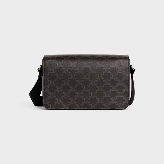 Flap Messenger In Triomphe Canvas And Calfskin - | ^CELINE Cheap