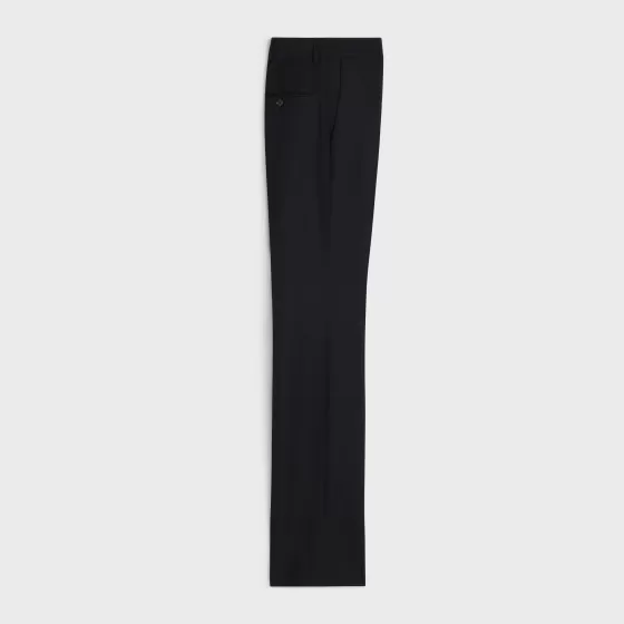 Flared Pants In Wool Gabardine - | ^CELINE Hot