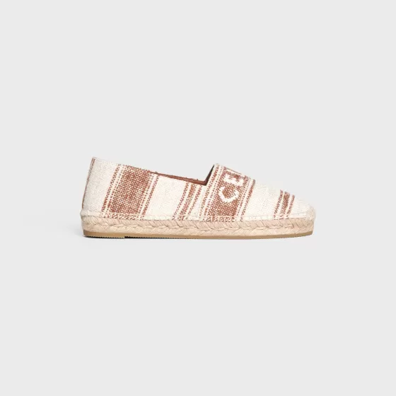 Flat Espadrille With Signature In Canvas - | ^CELINE Clearance