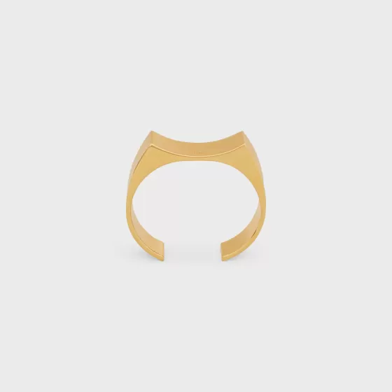 Formes Abstraites Concave Cuff In Brass With Finish - | ^CELINE Clearance