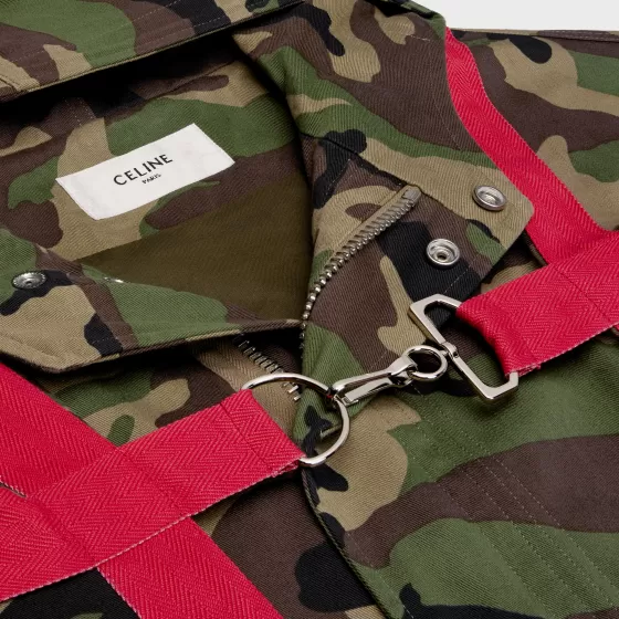 Harness Parka In Camouflage Cotton - | ^CELINE Cheap