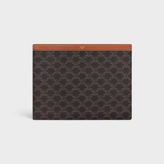 Ipad Pro Sleeve In Triomphe Canvas And Calfskin - | ^CELINE Outlet