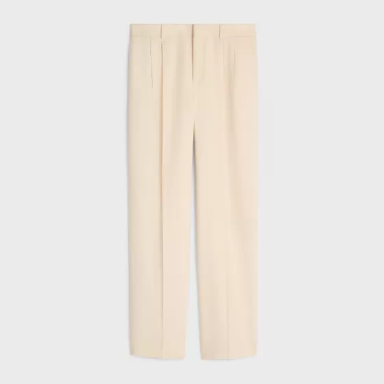 Jude Double-Pleated Pants In Silk Panama - | ^CELINE Fashion