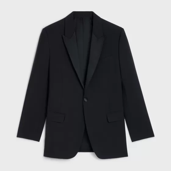 Jude Tux Jacket In Wool And Mohair - | ^CELINE New