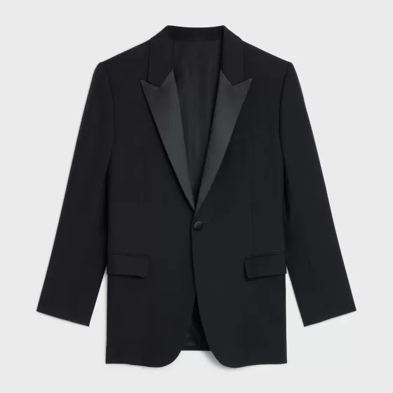 Jude Tux Jacket In Wool Gabardine - | ^CELINE Clearance