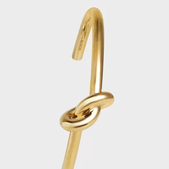 Knot Extra-Thin Bracelet In Brass With Finish - | ^CELINE Store