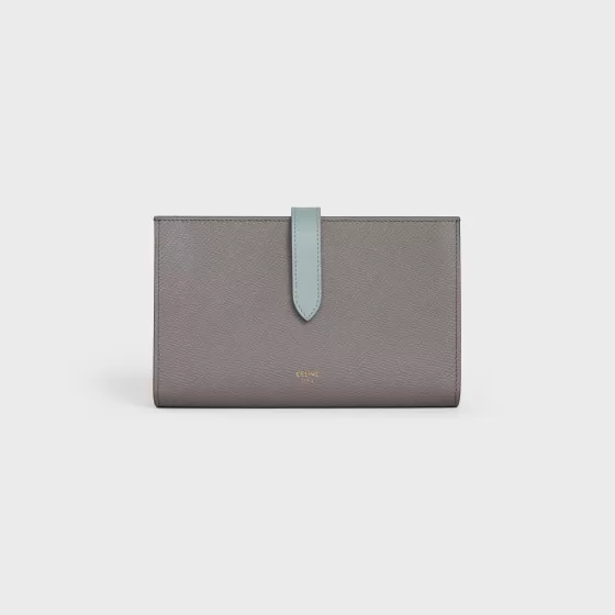 Large Strap Wallet In Bicolour Grained Calfskin - | ^CELINE Sale