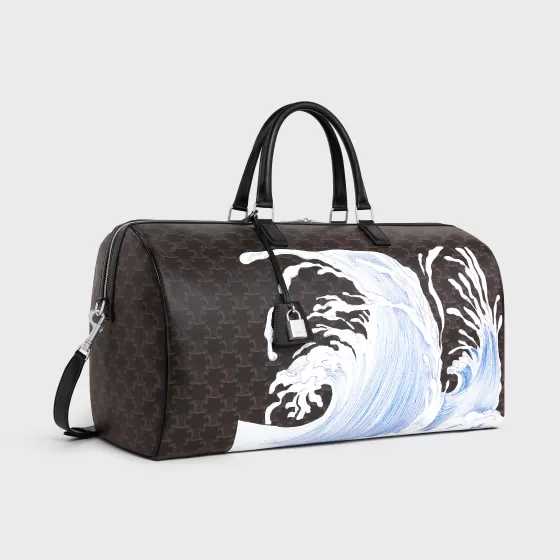 Large Voyage Bag In Triomphe Canvas With David Weiss Wave Print - | ^CELINE Cheap