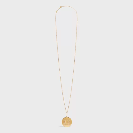 Les Etuis Parfums Triomphe Ceramic Necklace In Brass With Finish, Steel And Ceramic - | ^CELINE Store