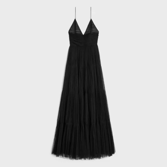 Long Dress In Silk Tulle - | ^CELINE Clearance