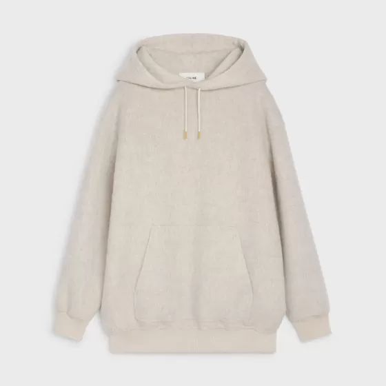 Long Hoodie In Brushed Llama - | ^CELINE Sale