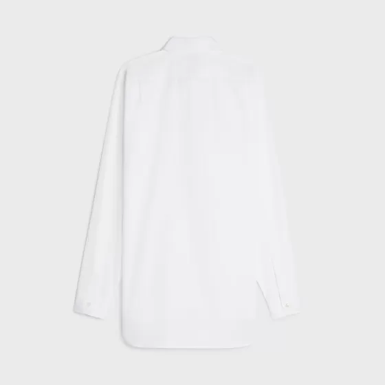 Long Shirt In Cotton Poplin - | ^CELINE Best Sale